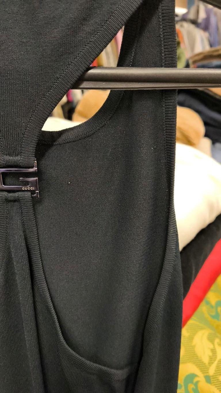 1998 Gucci Tom Ford Era  Little Black Dress For Sale 8