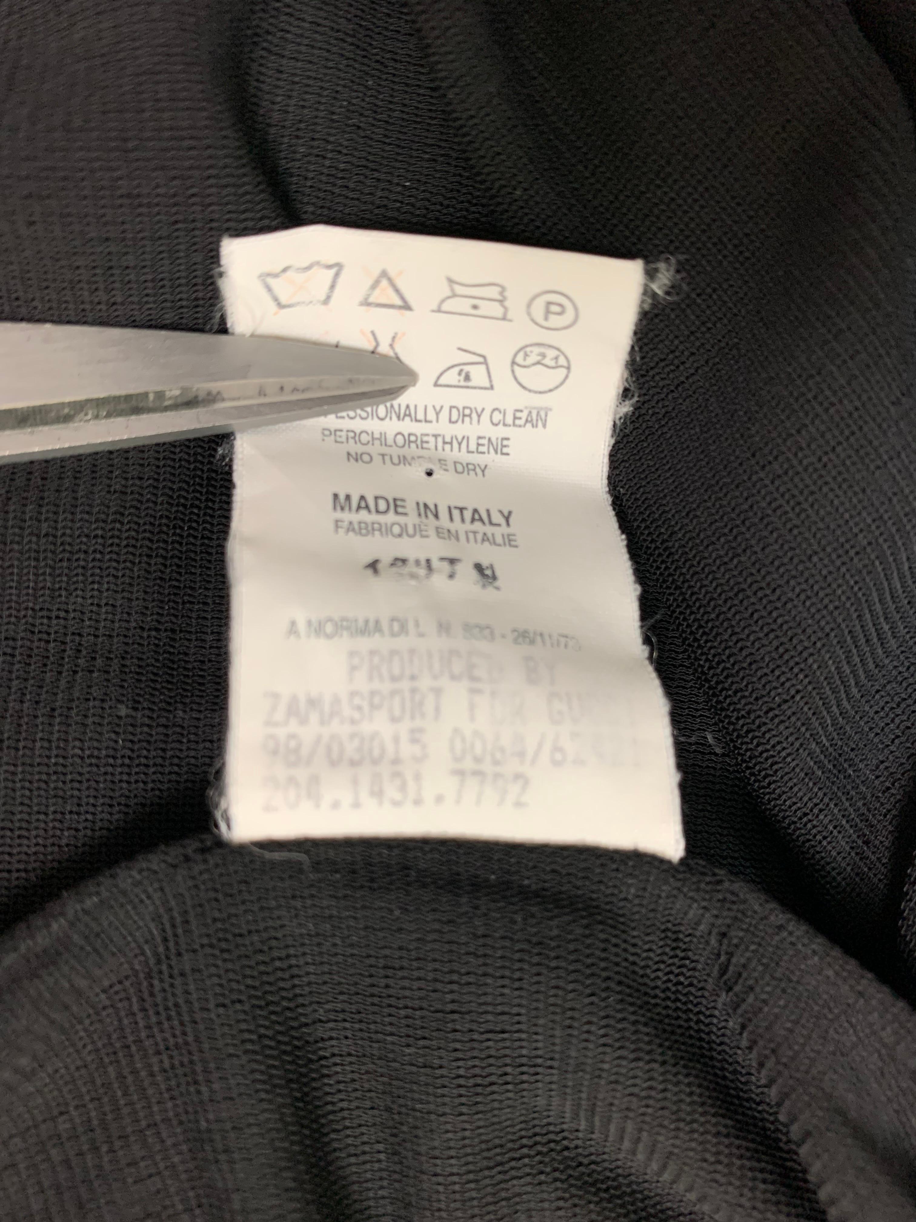 1998 Gucci Tom Ford Sheer Black Bodycon Leather Halter Wiggle Dress In Good Condition In Yukon, OK
