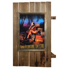 1998 Hawaii International Film Festival Poster cinematografico su legno rustico di grandi dimensioni