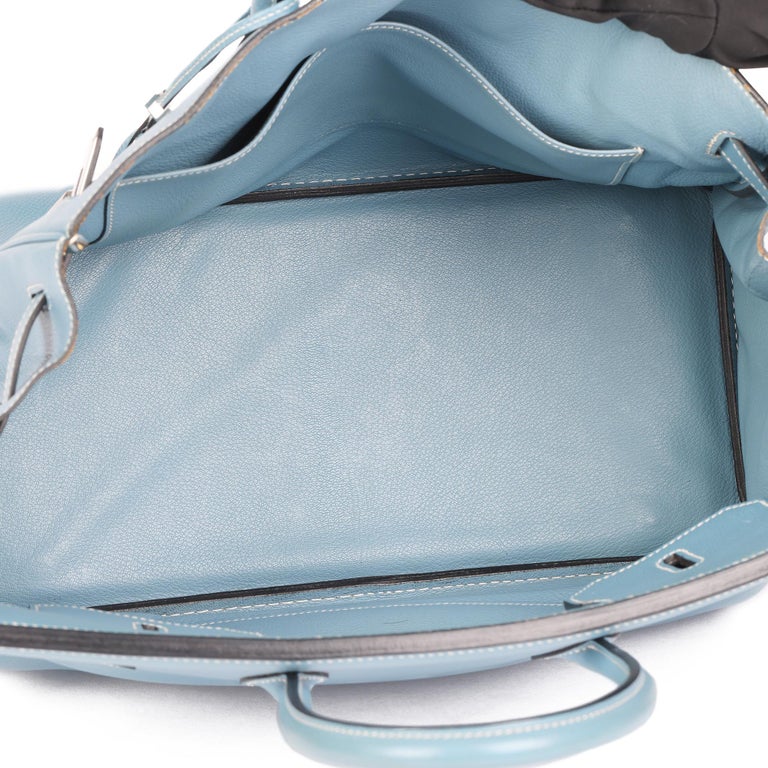 Hermes 25cm Blue Jean Epsom Leather Birkin Bag with, Lot #58018, Heritage  Auctions