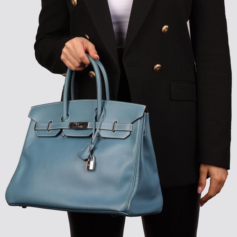 Hermès Birkin 25 Blue Jean - Epsom Leather PHW