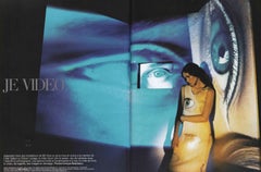 1998 Issey Miyake Artist Series No. 3 Tim Hawkinson Pleated Eyeball Motif Dress