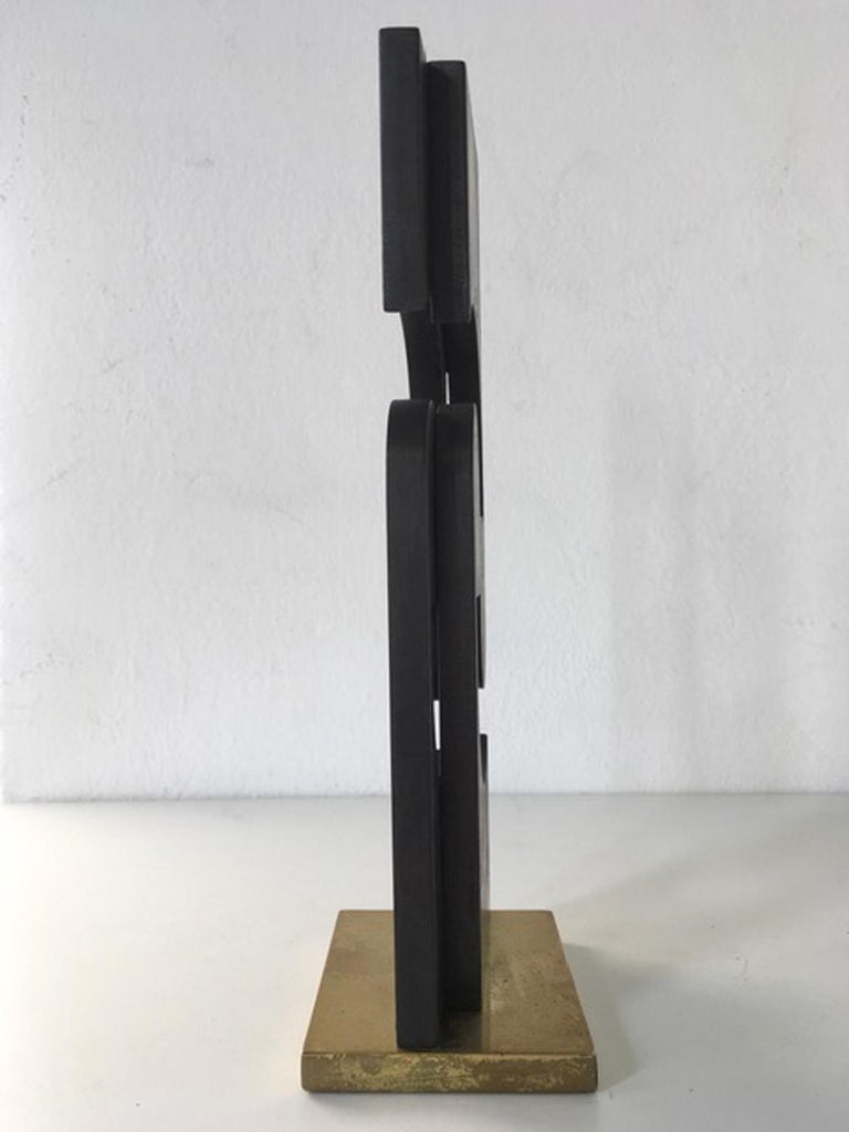 1998 Italy Postmodern Abstract Bronze Sculpture For Sale 4