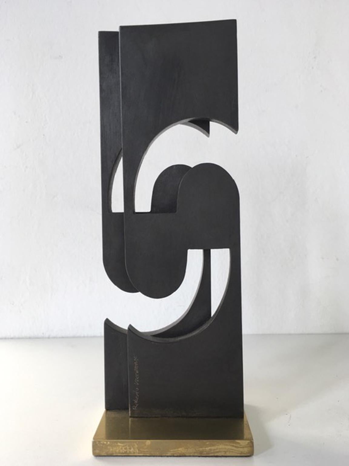 1998 Italy Postmodern Abstract Bronze Sculpture For Sale 1