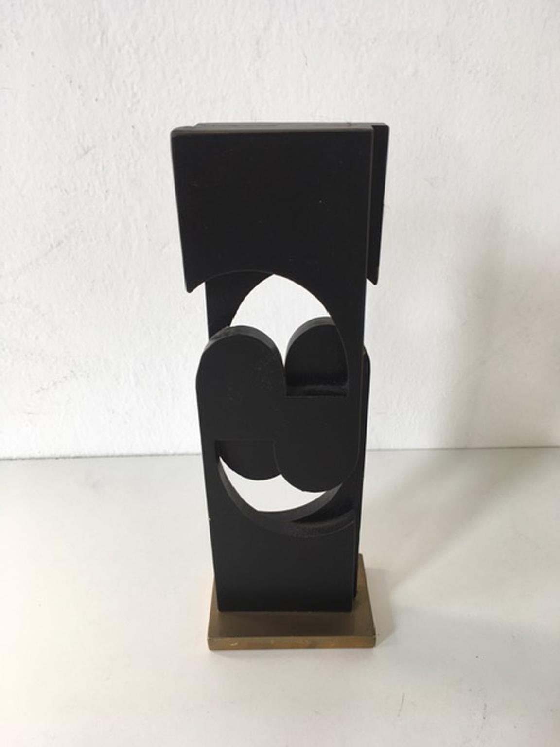 Sculpture abstraite en bronze postmoderne de Roberto Vecchione, Italie, 1998 en vente 6