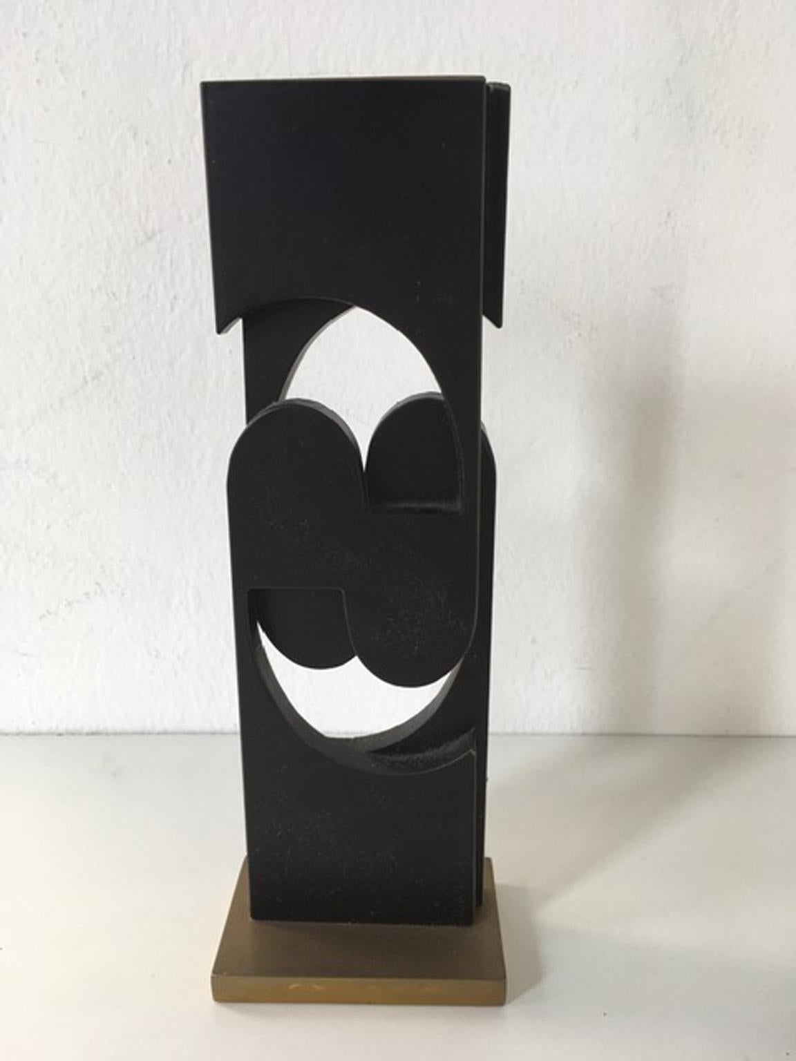 1998 Italy Postmodern Bronze Abstract Sculpture by Roberto Vecchione For Sale 7