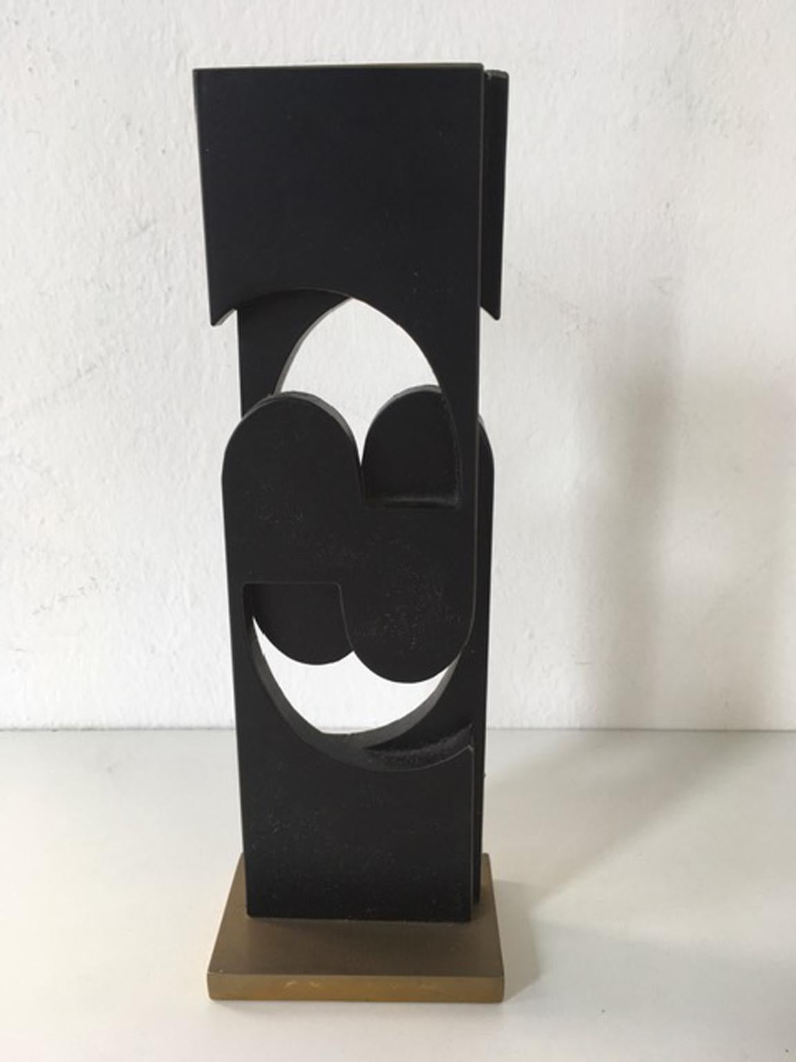 1998 Italy Postmodern Bronze Abstract Sculpture by Roberto Vecchione For Sale 8