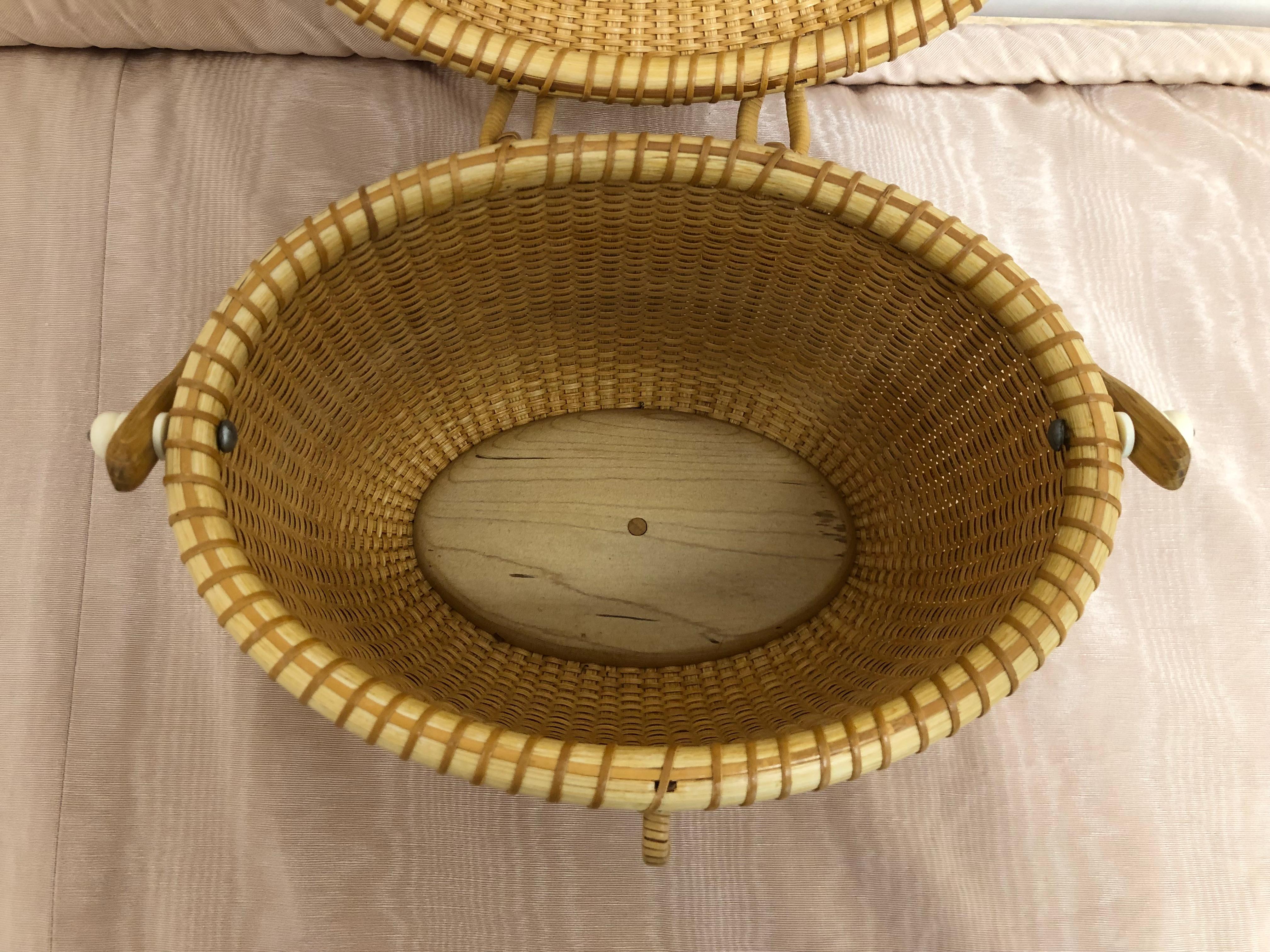 Women's 1998 John Keane Signed Nantucket Basket/Purse in As New Condition