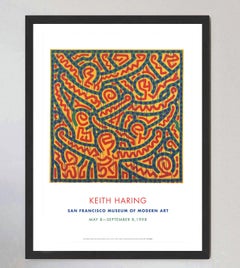 1998 Keith Haring - San Francisco Museum of Modern Art Original Vintage Poster