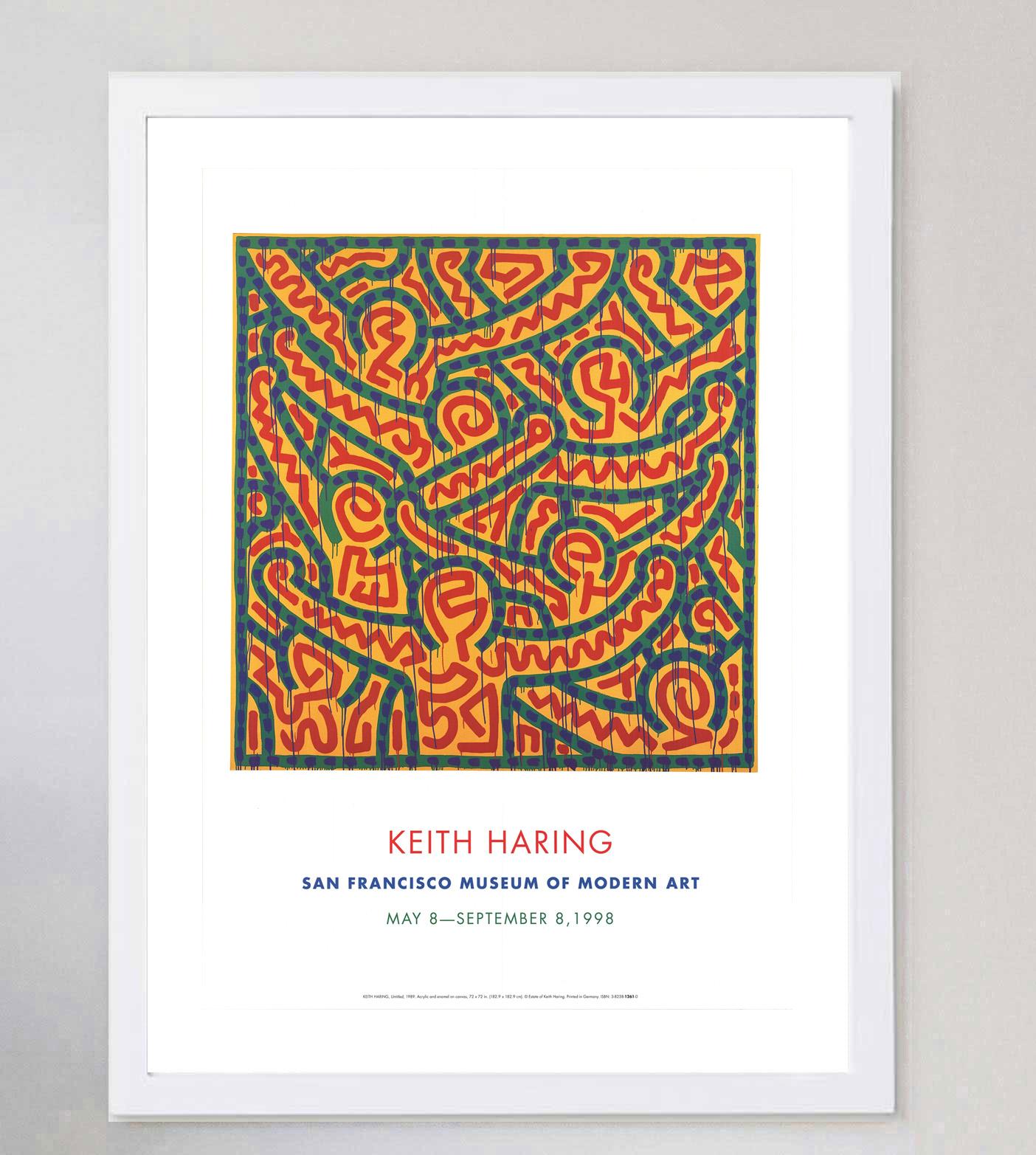 Americano 1998 Keith Haring - San Francisco Museum of Modern Art Poster originale d'epoca in vendita