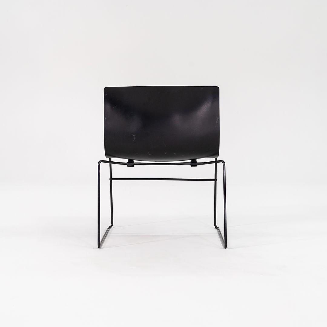 Moderno 1998 Sedie a fazzoletto Knoll di Massimo and Lella Vignelli in nero in vendita