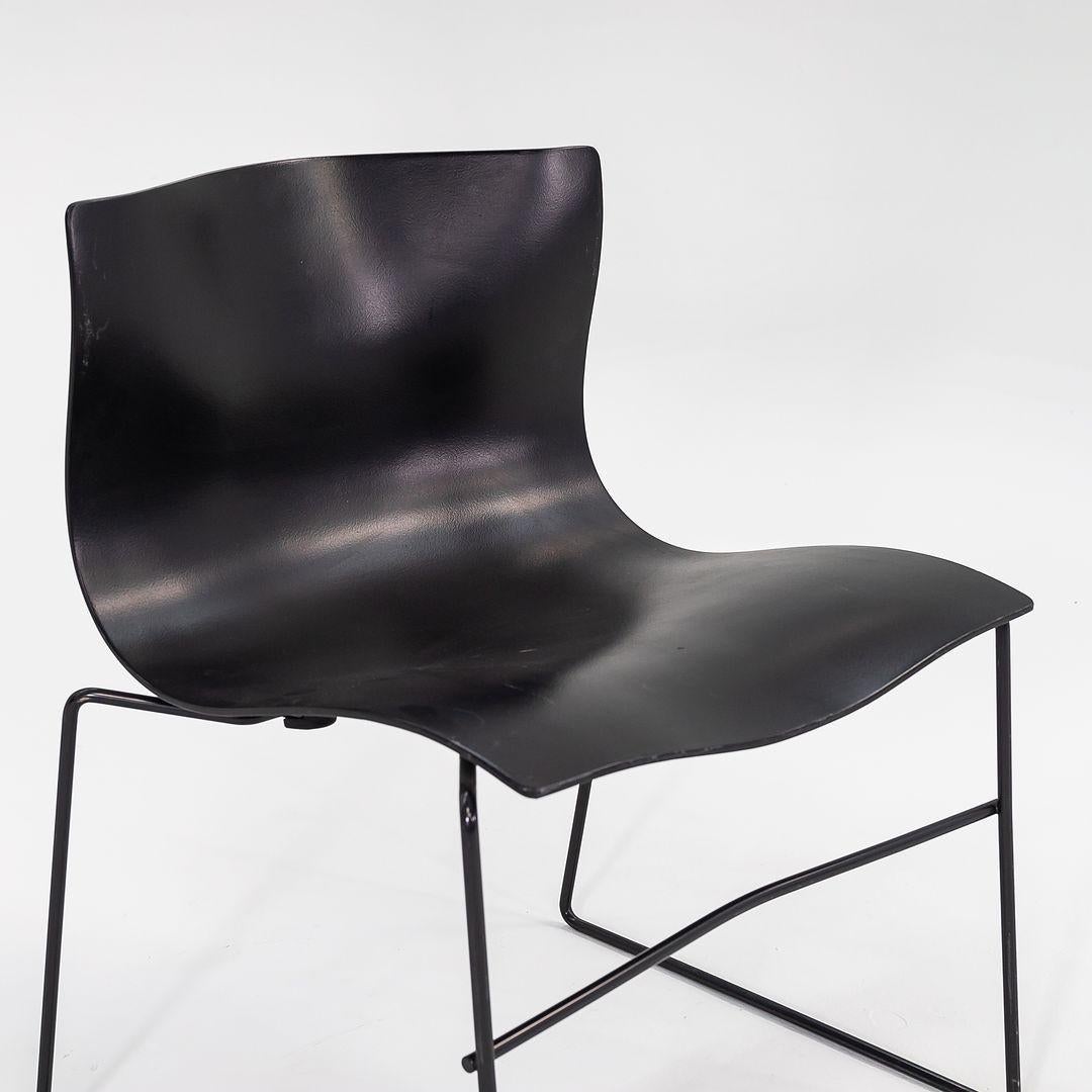 1998 Sedie a fazzoletto Knoll di Massimo and Lella Vignelli in nero in vendita 1