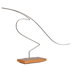 Grande sculpture d'oiseau I en laiton cinétique, Sarah Landau- Mintz, Paris, 1998
