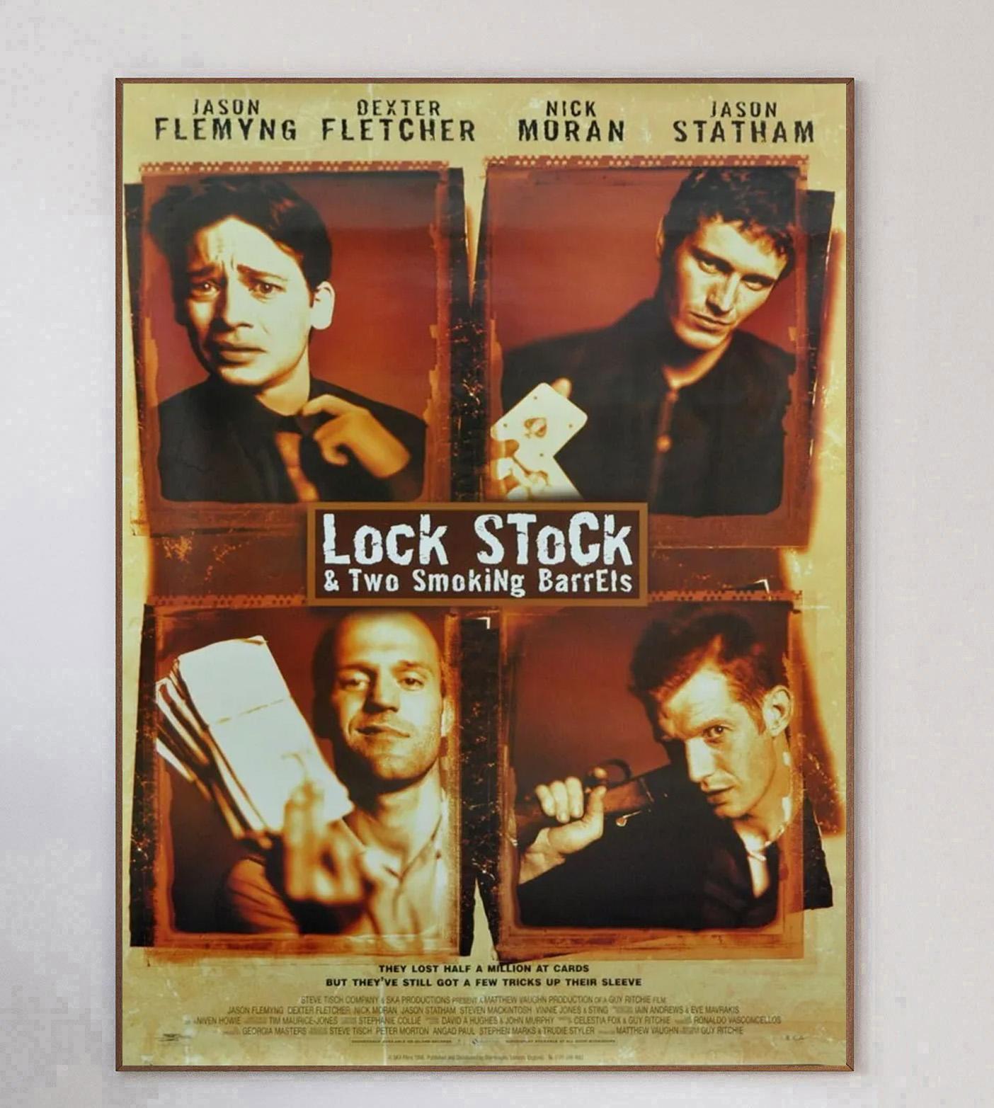 1998 Lock, Stock and Two Smoking Barrels Poster originale d'epoca In condizioni buone in vendita a Winchester, GB