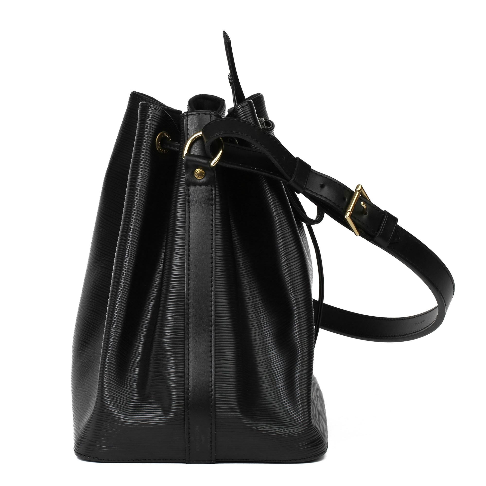 1998 Louis Vuitton Black Epi Leather Vintage Petit Noé In Excellent Condition In Bishop's Stortford, Hertfordshire