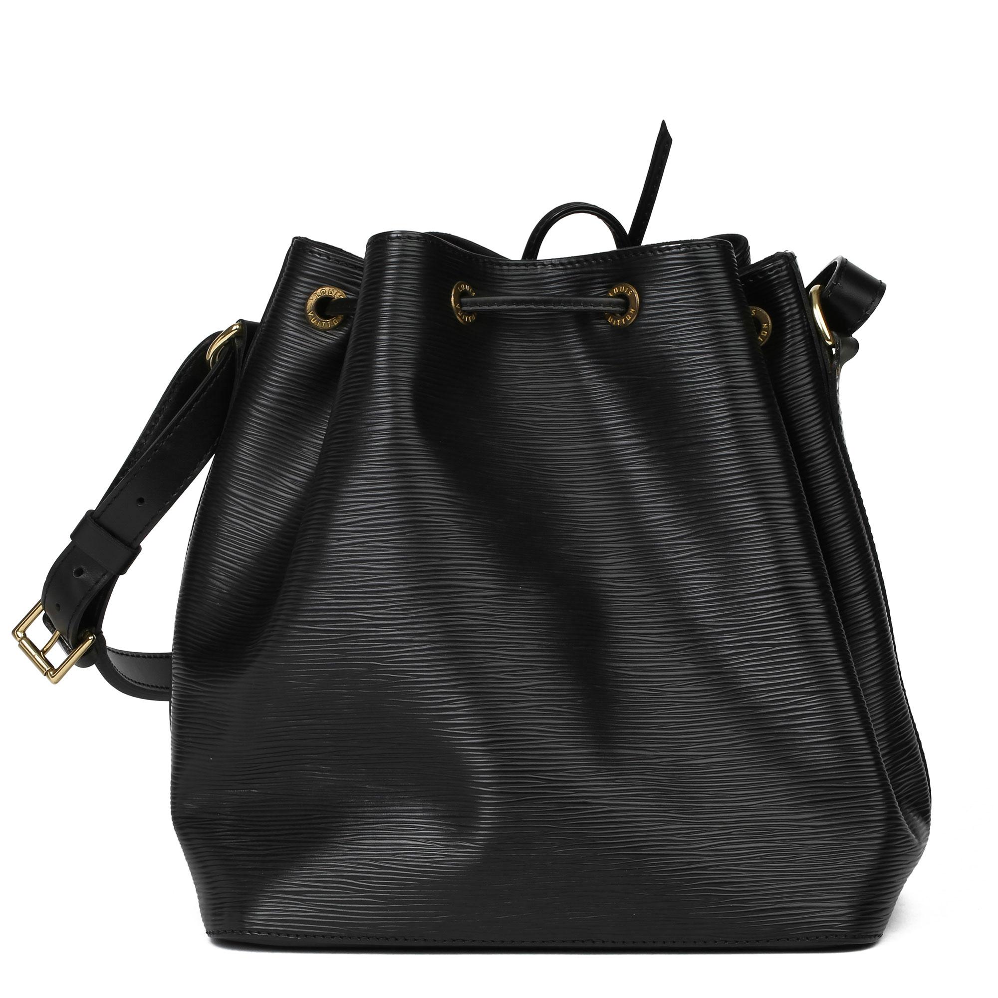 1998 Louis Vuitton Black Epi Leather Vintage Petit Noé 1