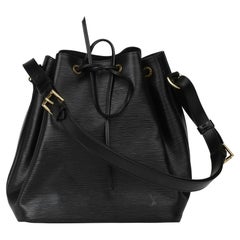 1998 Louis Vuitton Schwarz Epi Leder Vintage Petit Noé