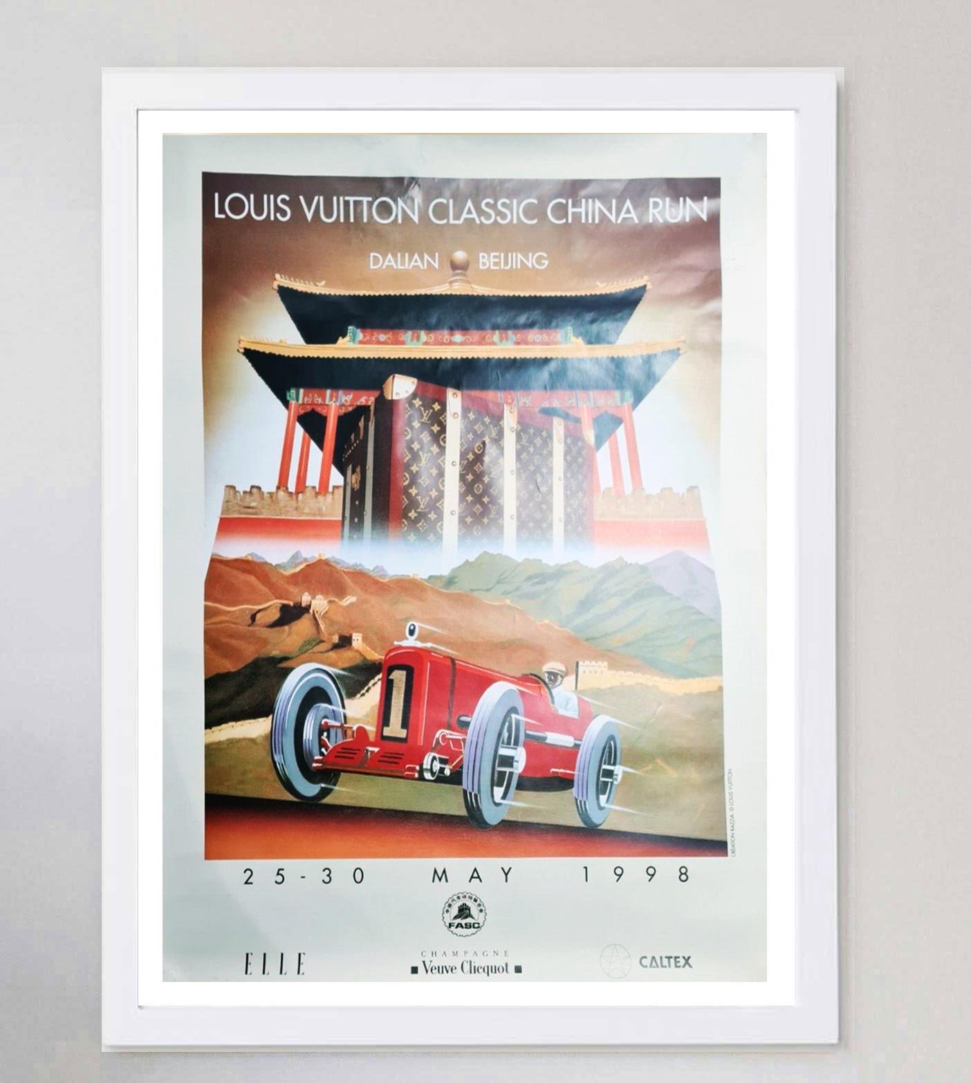 1998 Louis Vuitton Classic China Run Original Vintage Poster In Good Condition For Sale In Winchester, GB