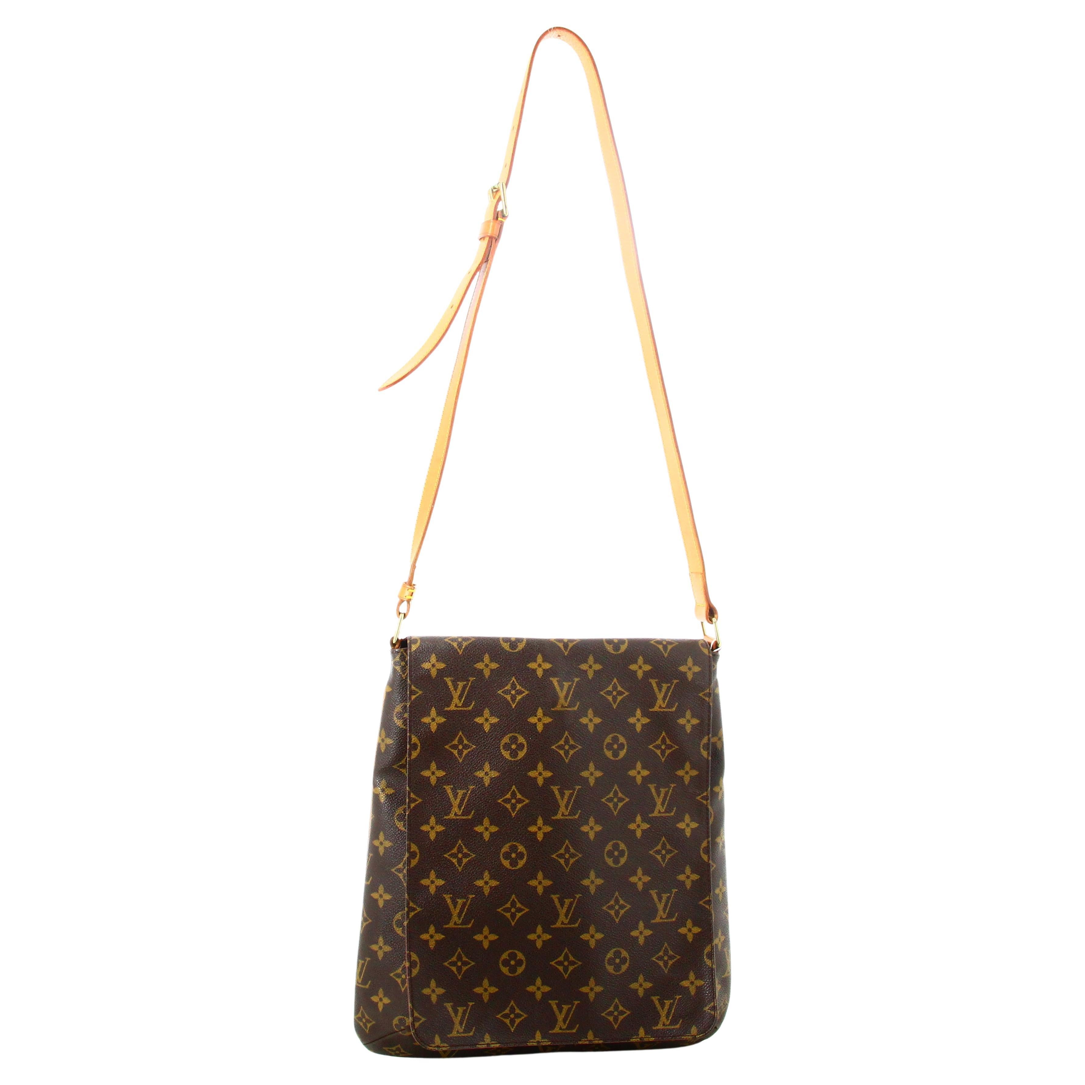 1998 Louis Vuitton Monogram Musette Shoulder Bag Salsa GM For Sale