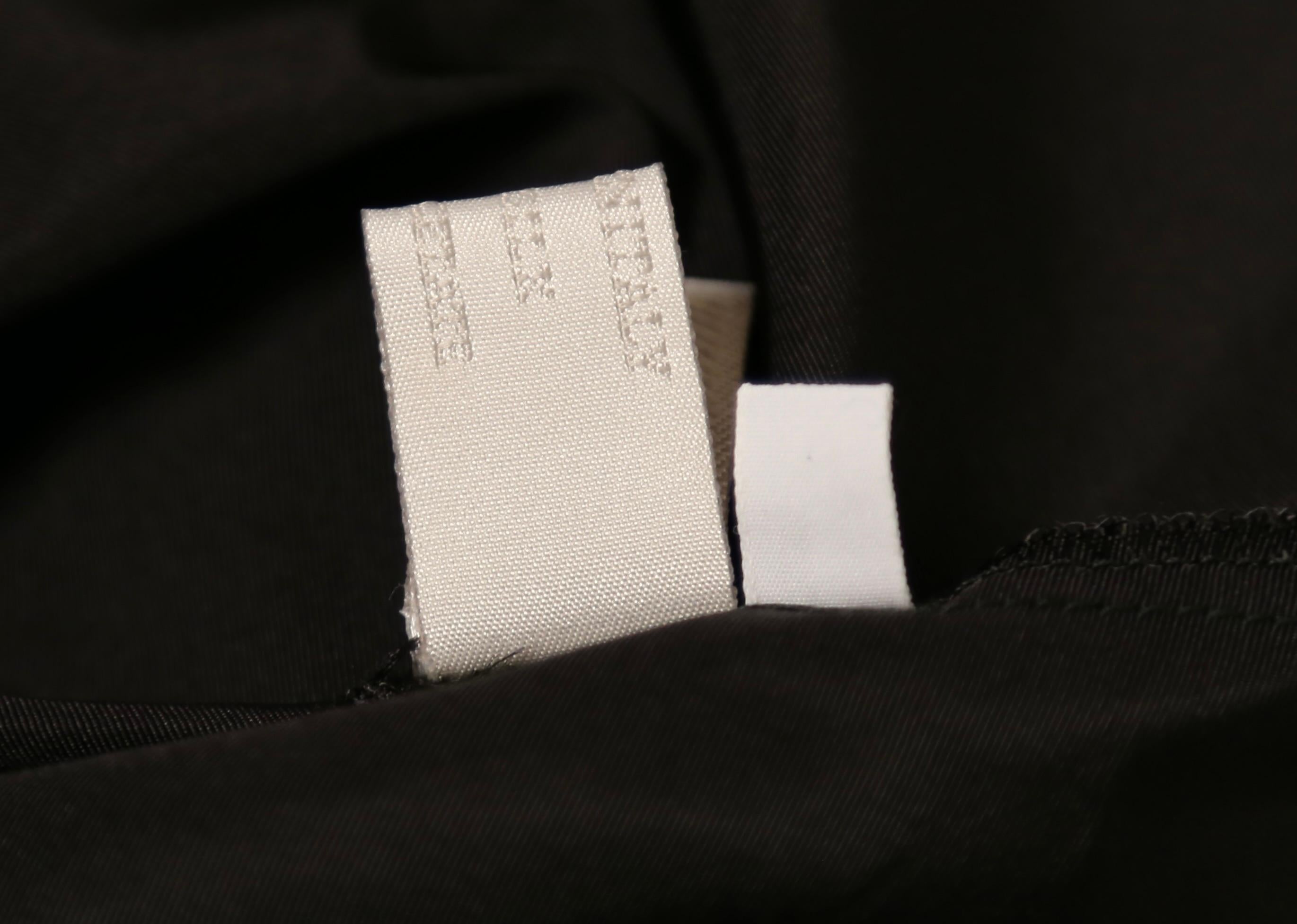 1998 MIU MIU minimalist black runway shirt with ruffles For Sale 6