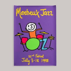 1998 Montreux Jazz Festival Poster by Phil Collins