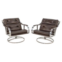 1998 Pair of 455 Series Lounge Chairs by Gardner Leaver and John Portman