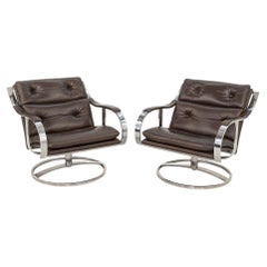 1998 Paire de chaises longues de la série 455 par Gardner Leaver et John Portman