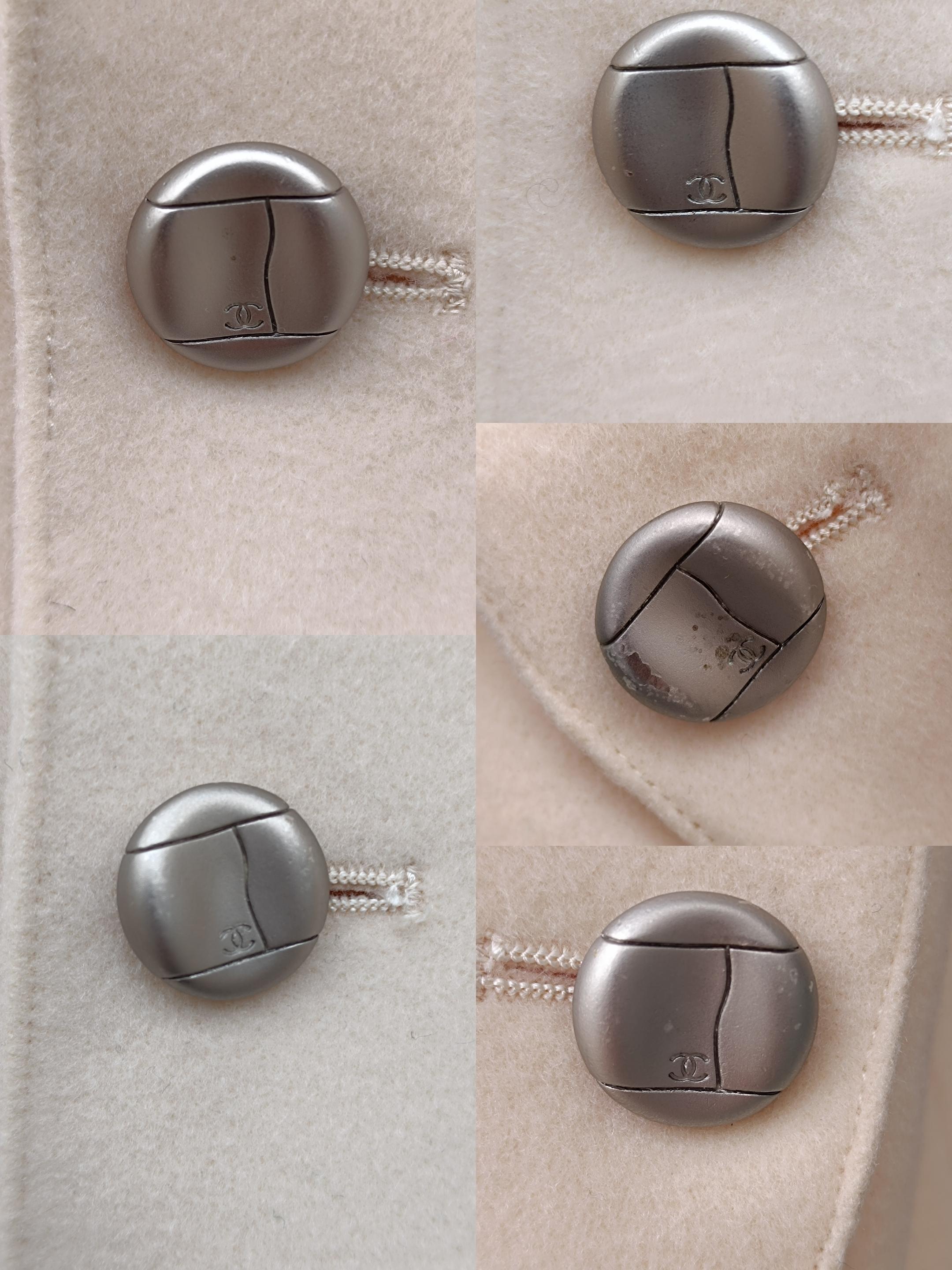 1998 Rare! Chanel & Karl Lagerfeld 98A Jacket CC Logo Buttons For Sale 5