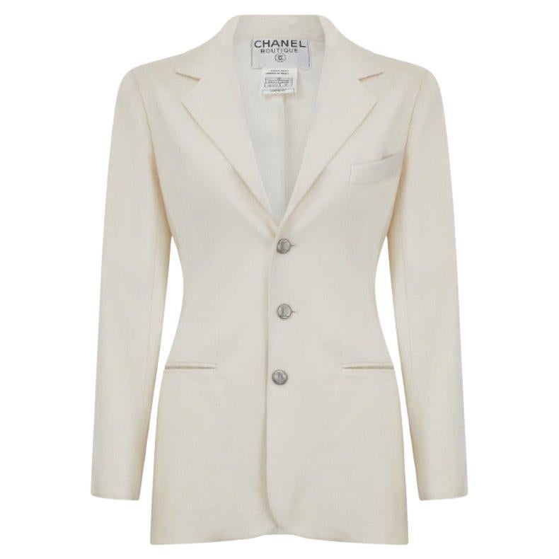 1998 Rare! Chanel & Karl Lagerfeld 98A Jacket CC Logo Buttons For Sale