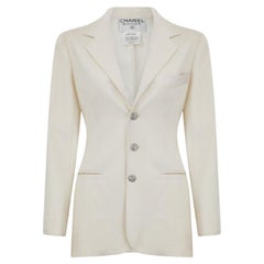 1998 Rare ! Chanel & Karl Lagerfeld for Chanel 98A Jacket CC Logo Buttons