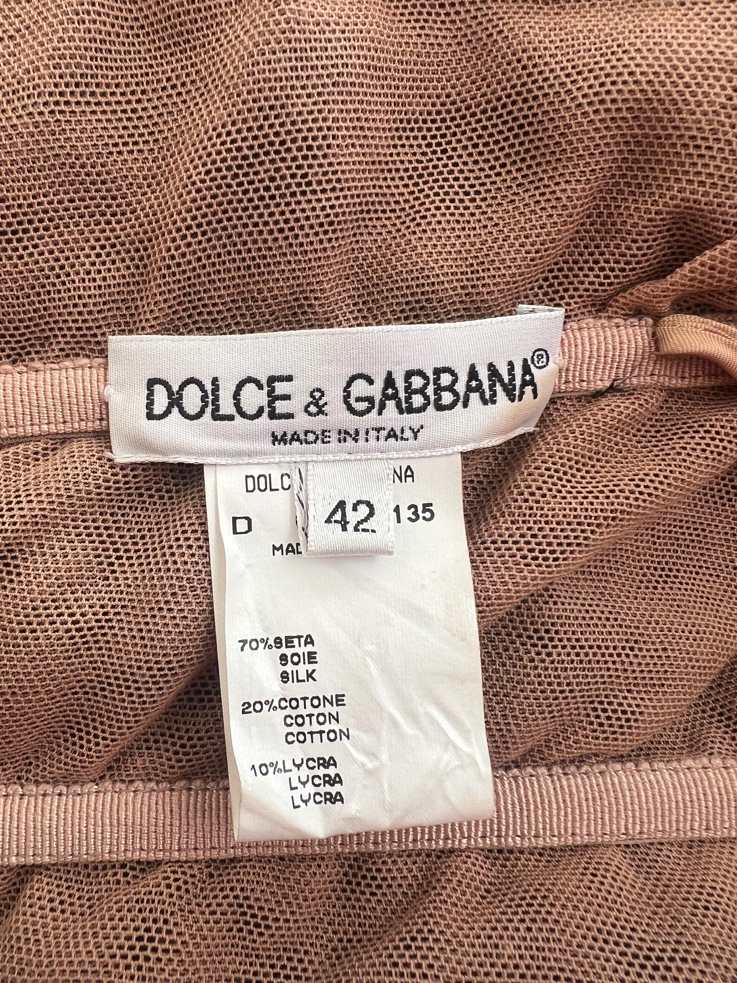 1998 La passerella documentata Dolce & Gabbana Abito a farfalla Stromboli in vendita 3