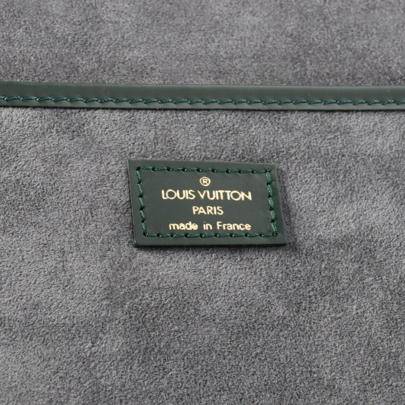 1998 Schockierend neu! Louis Vuitton Kendall GM Reisetasche aus Épicéa Taïga Leder im Angebot 10