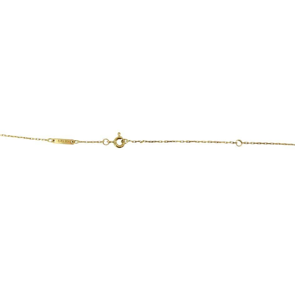 Van Cleef & Arpels Collier pendentif Alhambra en or 18 carats, 1998 en vente 4