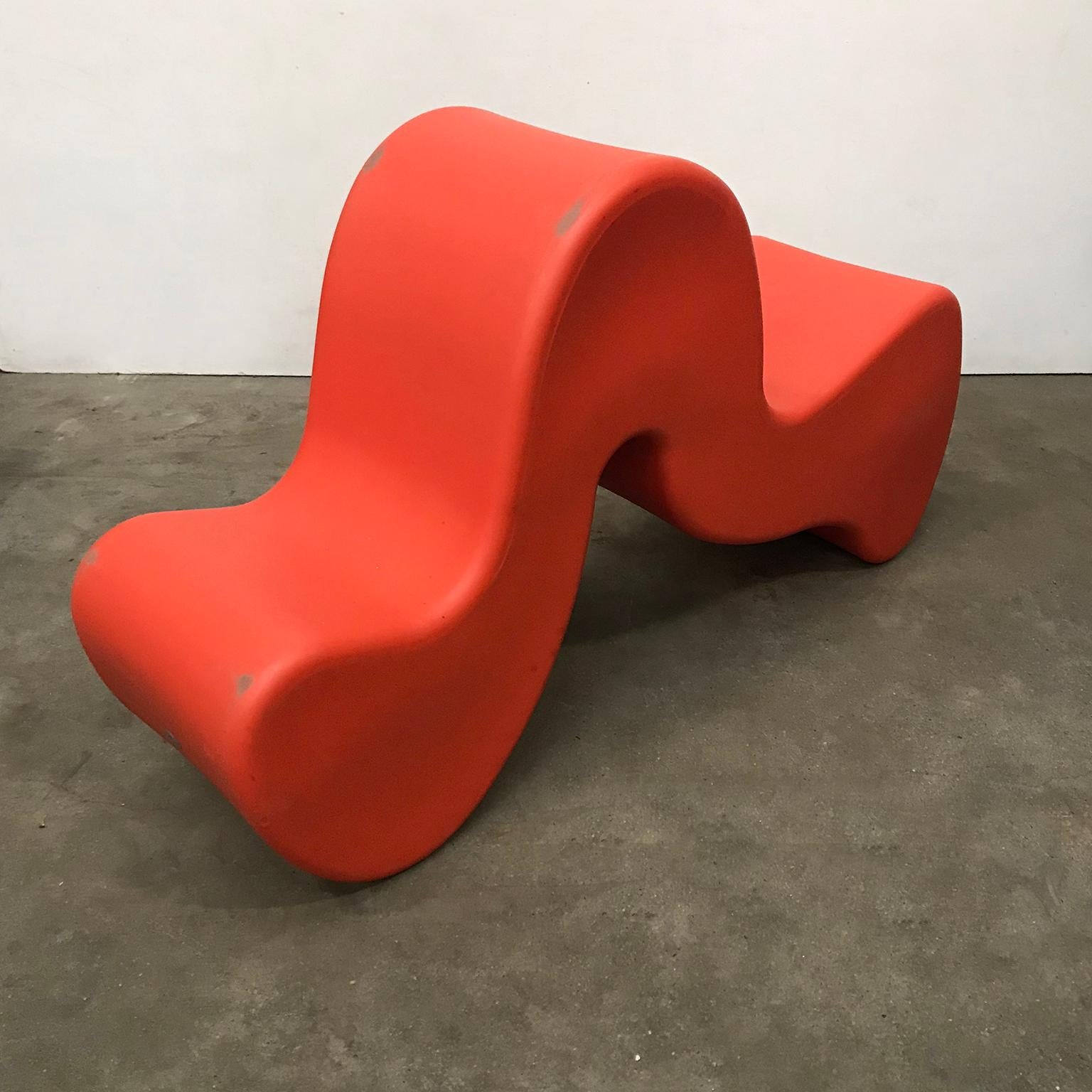 1998, Verner Panton, Orange Phantom-Stuhl oder Tisch 5