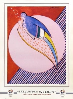 1998 Winter Olympic Games Nagano Original Poster by Cristobal Gabarron