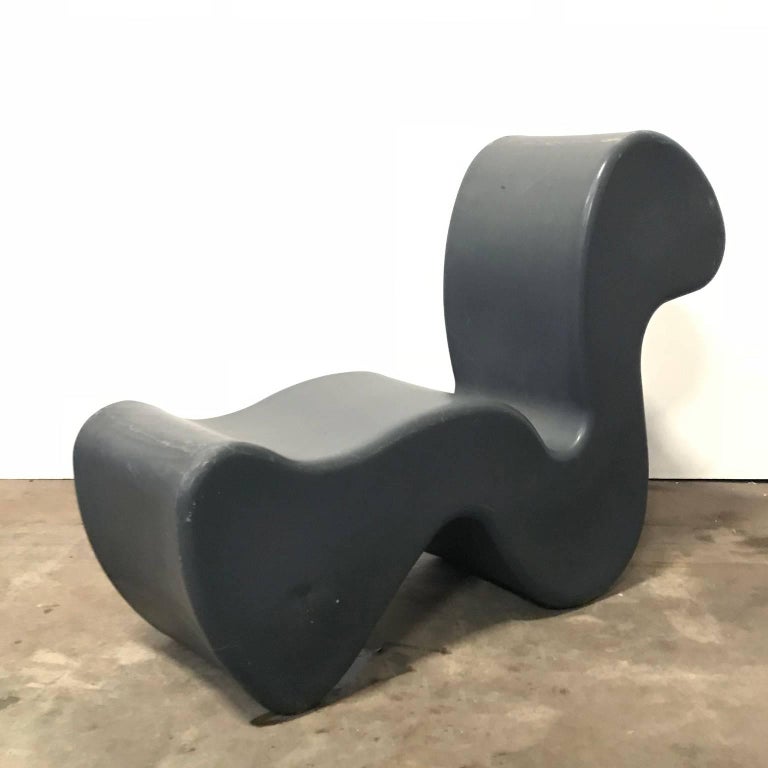 1998, Verner Panton, Dark Grey/ Black, Phantom Chair/Table ...
