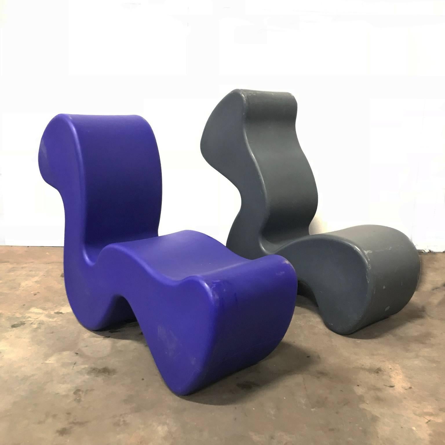 Late 20th Century 1998, Verner Panton, Purple Phantom Chair/Table