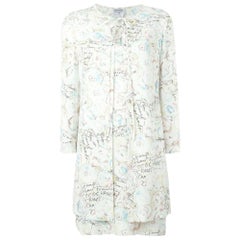 Vintage 1998s Chanel White Printed Suit