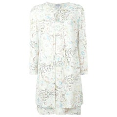 Vintage 1998s Chanel White Printed Suit