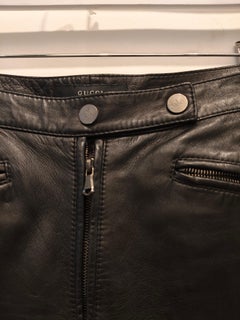 1998s Gucci by Tom Ford leather biker pants size 42