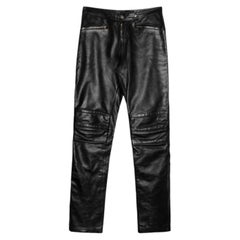 1998s Gucci by Tom Ford leather biker pants size 42