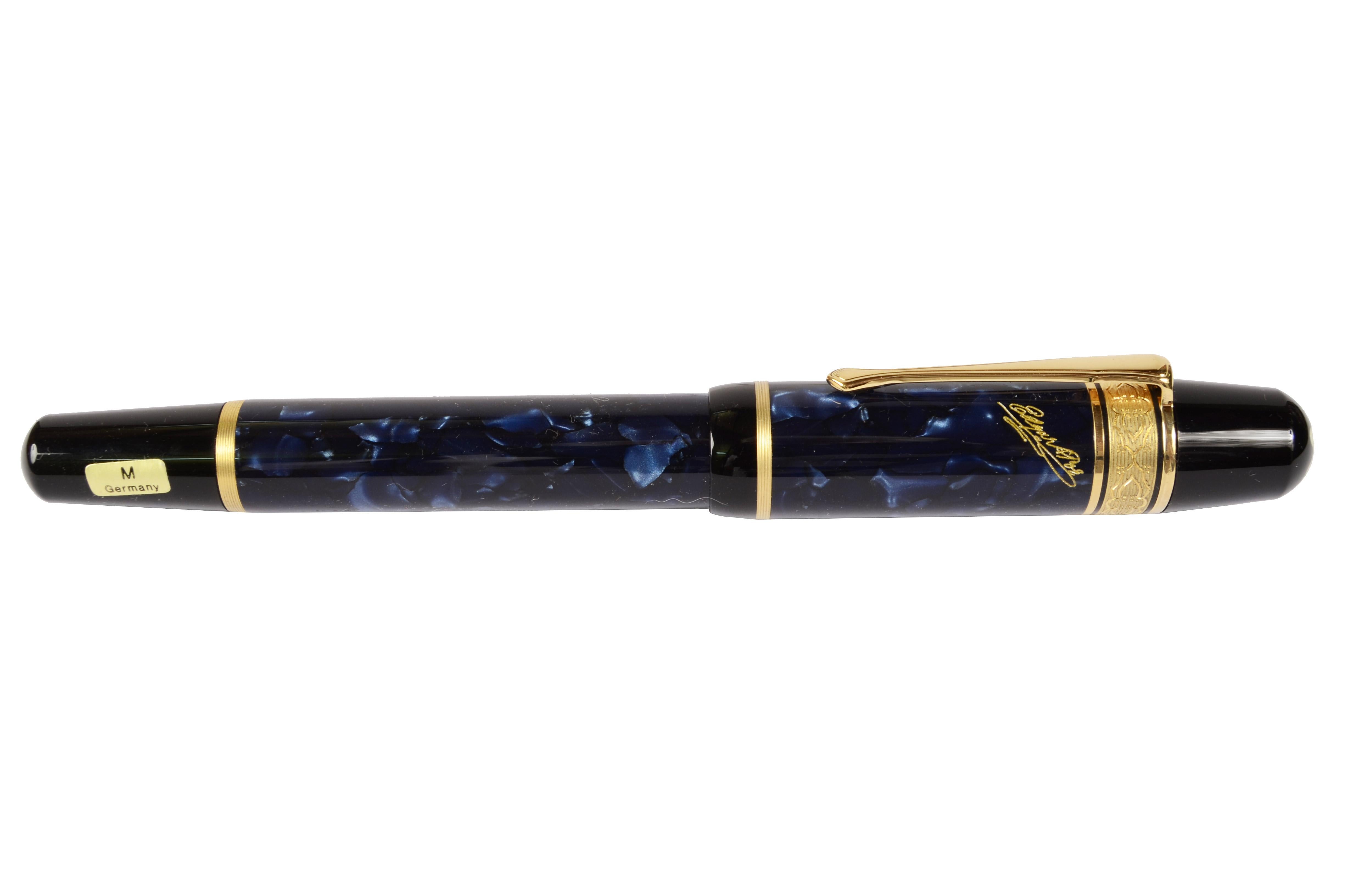 Polyester Edgar Allan Poe Montblanc - Édition limitée des années 1998  Fountain Pen Ballpoint crayon stylo