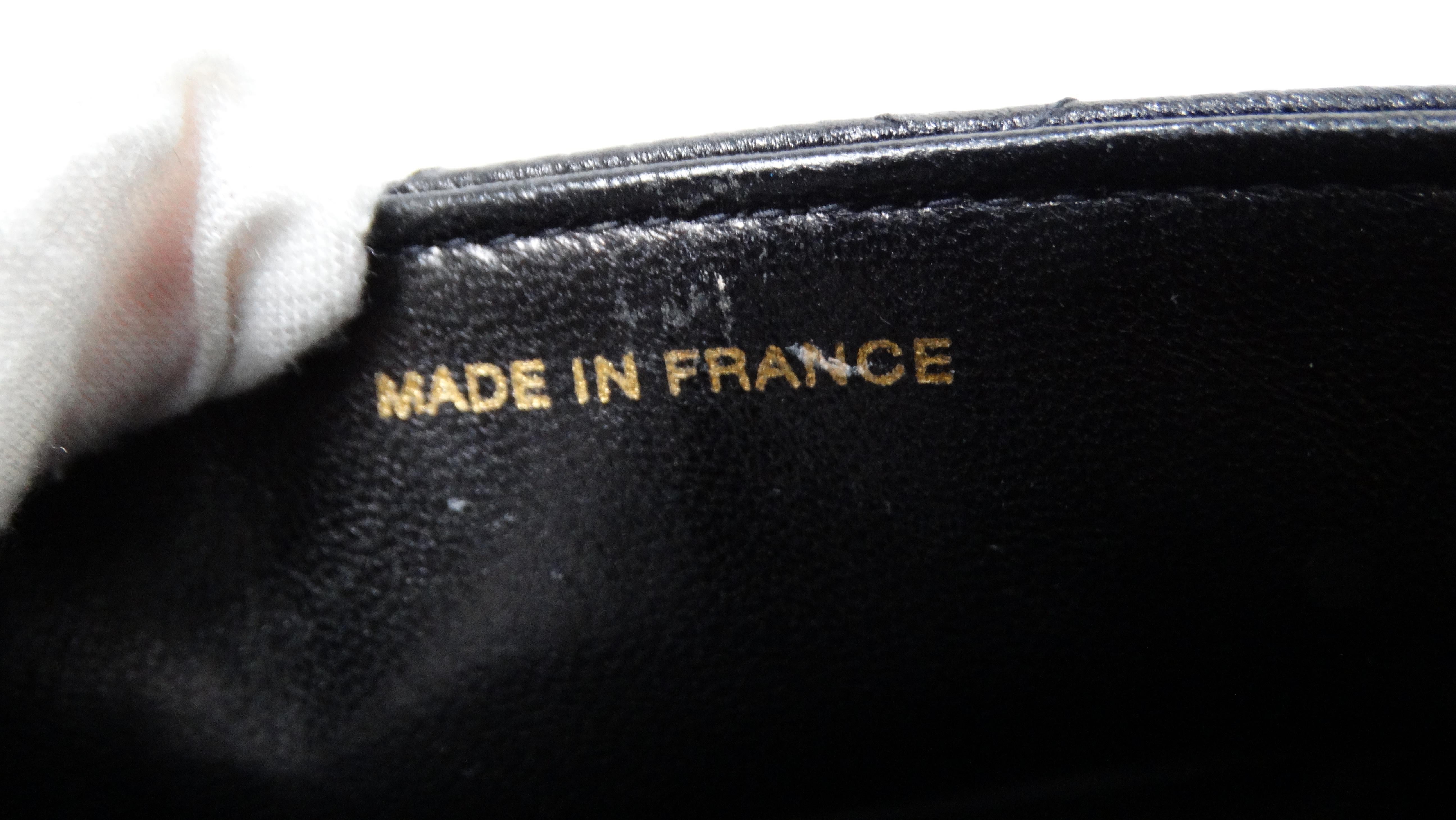 1999 Black Chanel Square Mini Caviar Leather Flap Bag For Sale 10