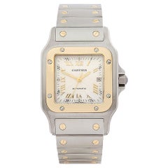 1999 Cartier Santos Galbee Steel & Yellow Gold W20041C4 Wristwatch