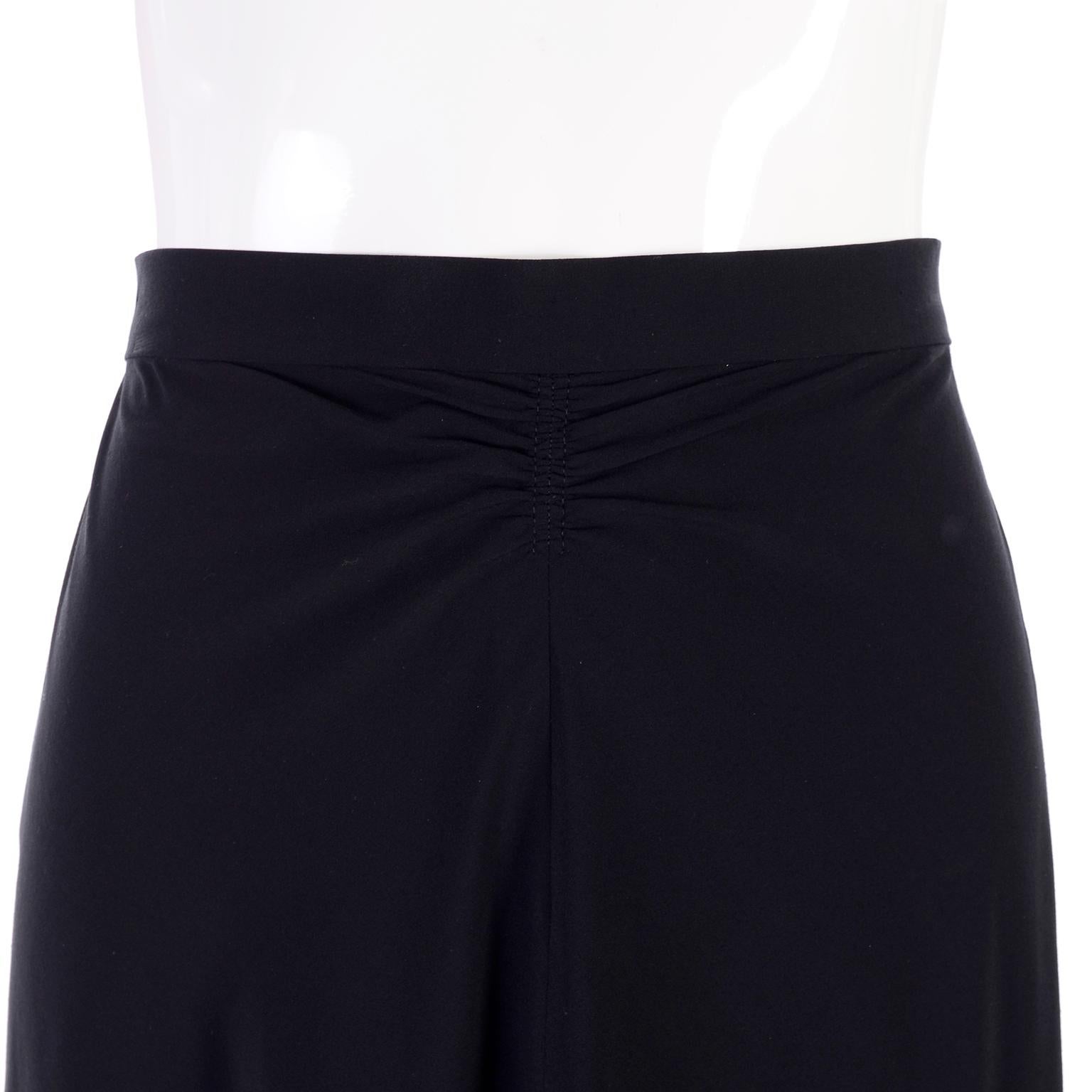 Women's 1999 Chanel Boutique Black Long Skirt Size 36