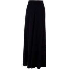 1999 Chanel Boutique Black Long Skirt Size 36