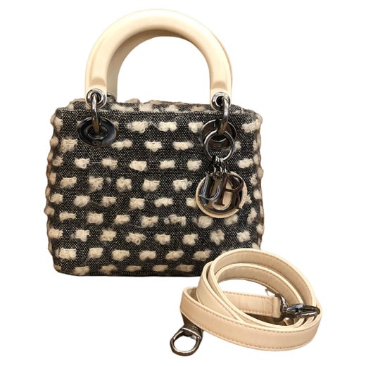 Vintage CHRISTIAN DIOR Leopard Small Lady Dior 2-Way Handbag Rattan Handles  For Sale at 1stDibs
