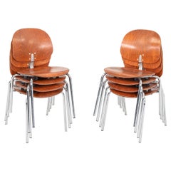 Chaises en hêtre cerisier Giancarlo Piretti pour Krueger International, 1999