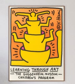 1999 Keith Haring, the Guggenheim Museum Original Vintage Poster