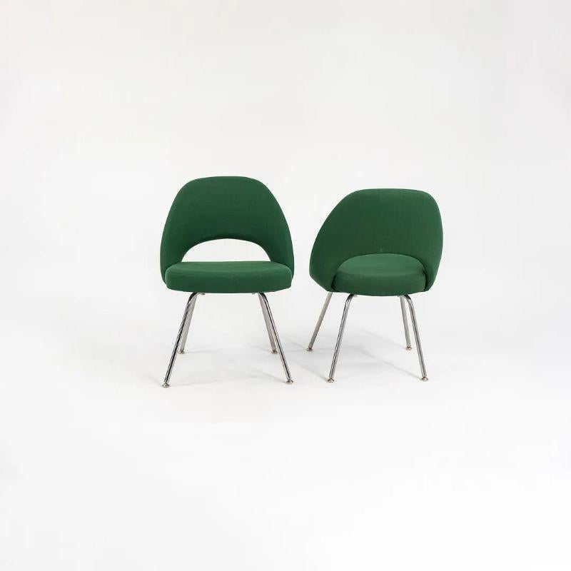This is a Saarinen Executive Armless Side Chair, Model 72C, designed in 1950 by Eero Saarinen and produced by Knoll. These particular examples were produced in 1999 (some of them short after). The listed price includes one side chair, and we have
